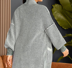 Plus Size Open Front Longline Cardigan