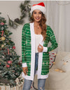 Christmas Open Front Cardigan