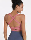 Crisscross Open Back Cropped Sports Cami