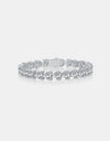 24 Carat Moissanite 925 Sterling Silver Heart Bracelet