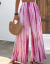 Striped High Waist Wide Leg Pants