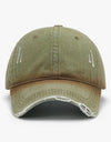 Distressed Washed Adjustable Baseball Cap