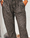 Leopard Pocketed Long Pants