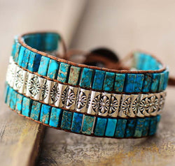 Handmade Triple Layer Natural Stone Bracelet