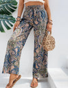 Printed Wide Leg Pants