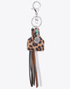 Turquoise Fringe Detail Key Chain