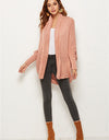 Open Front Batwing Sleeve Cardigan