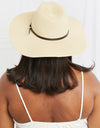 Fame Boho Summer Straw Fedora Hat