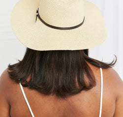 Fame Boho Summer Straw Fedora Hat
