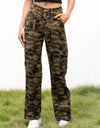 Camouflage Straight Leg Cargo Pants