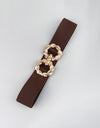 Zinc Alloy Buckle Elastic Belt