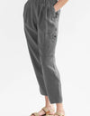 Pocketed Elastic Waist Pants