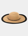 Fame Chain Black Trim Straw Hat