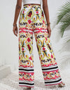 Printed High-Rise Wide Leg Pants