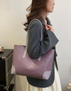 PU Leather Medium Tote Bag