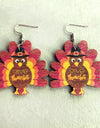 Thanksgiving Turkey Drop Earrings