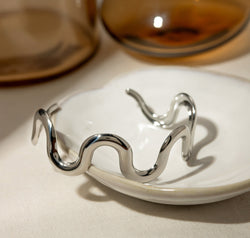 Stainless Steel Wave Shape Bracelet