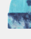 Tie-Dye Cuffed Rib-Knit Beanie Hat