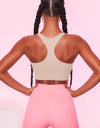 Scoop Neck Wide Strap Active Bra