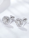 925 Sterling Silver Moissanite Stud Earrings