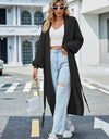 Tie Waist Longline Cardigan