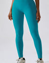 Slim Fit Wide Waistband Long Sports Leggings