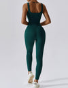 Wide Strap Sleeveless Active Jumpsuit