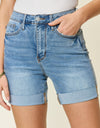 Judy Blue Full Size Tummy Control High Waist Denim Shorts