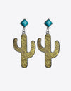 Turquoise Cactus Earrings