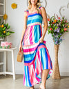 Striped Sleeveless Maxi Dress