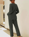 Buttoned Drop Shoulder Pocket Jumpsuit