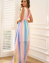 Surplice Neck Sleeveless Maxi Dress