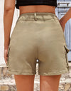 Pocketed High Waist Shorts