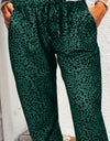 Leopard Pocketed Long Pants