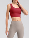 Scoop Neck Wide Strap Active Tank