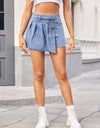 Raw Hem Denim skort