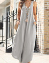 Lovelet Pocketed Scoop Neck Wide Leg Jumpsuit