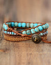 Handmade Natural Stone Copper Bracelet