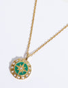 Zircon Decor North Star Pendant Copper Necklace