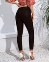 Wide Waistband Cropped Leggings