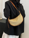 Straw Weave Adjustable Strap Shoulder Bag