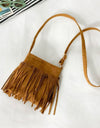 Adored PU Leather Crossbody Bag with Fringe