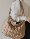 Large Quilted Shoulder Bag