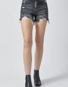 RISEN Full Size High Rise Distressed Denim Shorts