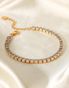 Inlaid Zircon 18K Gold Plated Bracelet