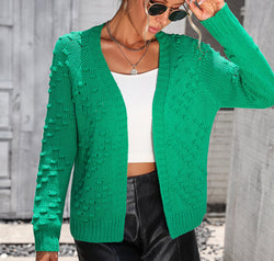 Open Front Long Sleeve Cardigan