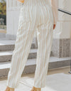 Striped Smocked Waist Wide Leg Pants