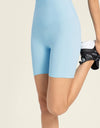 Seamless High-Rise Wide Waistband Biker Shorts