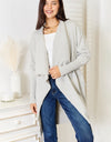 Open Front Duster Cardigan with Pockets