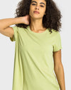 Tie Back Short Sleeve Sports Tee